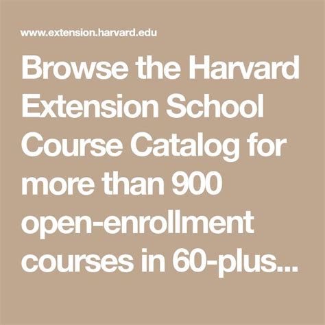 course catalog harvard extension|harvard extension school course selection.